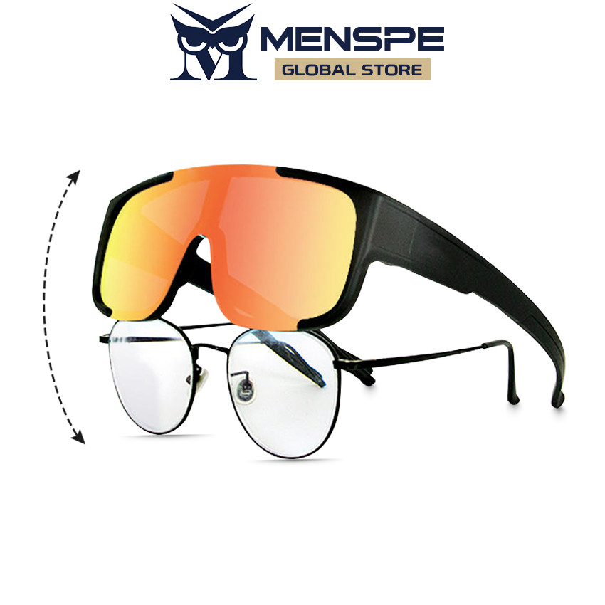 Menspe แว่นตากันแดดขี่จักรยานกลางแจ้งฝาครอบผู้ชายผู้หญิงแว่นตากันแดดแฟชั่น Unisex แว่นตากันแดด UV400