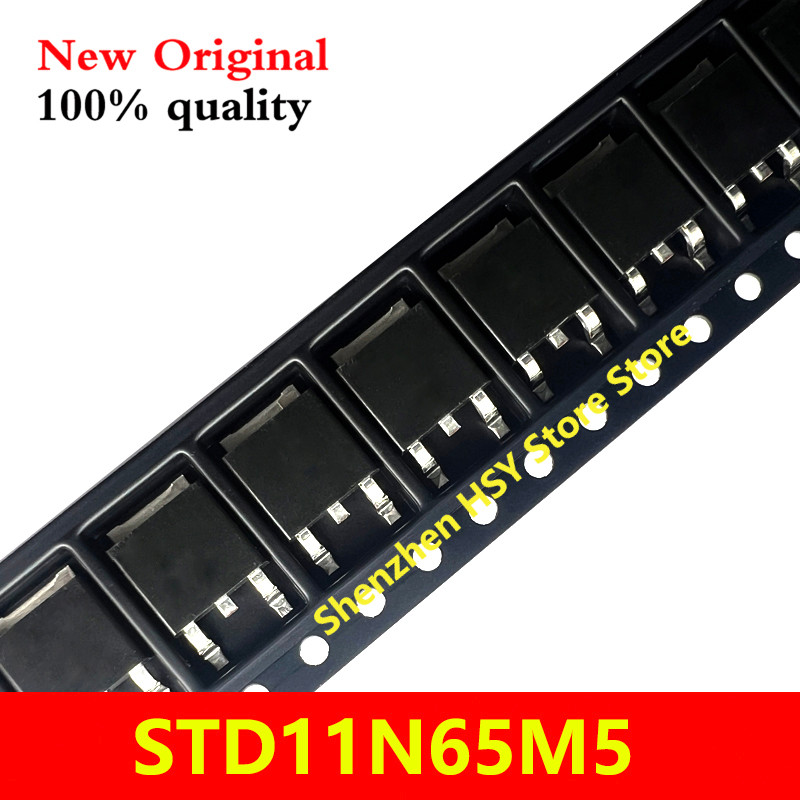 (10 ชิ้น) 100% ใหม่ STD11N65M5 11N65M5 11N65 TO-252 ชิปเซ็ต