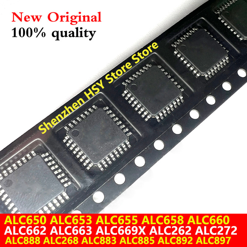 (1 ชิ้น) 100% ใหม่ ALC650 ALC653 ALC655 ALC658 ALC660 ALC662 ALC663 ALC669X ALC262 ALC272 ALC888 ALC268 ALC883 ALC885 ALC892 ALC897