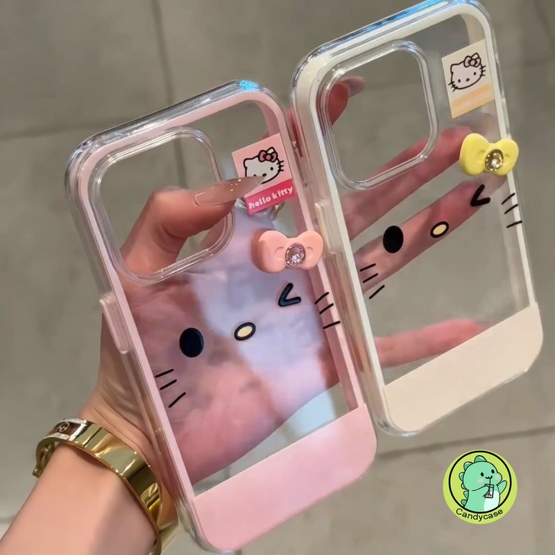 Kitty Fase 2 in 1 เคสโทรศัพท์สําหรับ Realme V25 V23 V23i V13 V5 X7 Max 5G 4G หรูหราน่ารักการ์ตูนแมว 