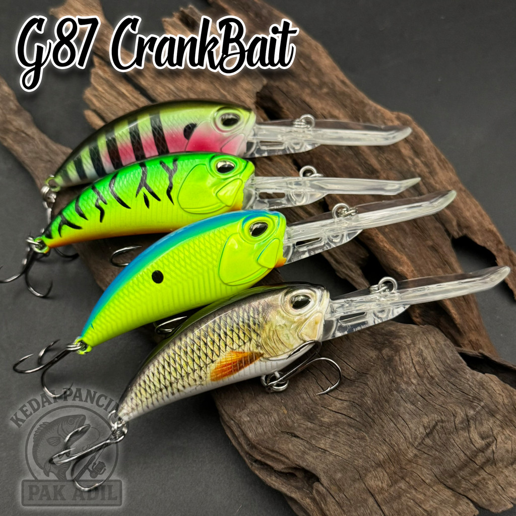 G87 CrankBait 8.7 ซม./34g Long Lip Floating CastingLure Gewang ดําน้ํายาวลิ้น Toman Heavy