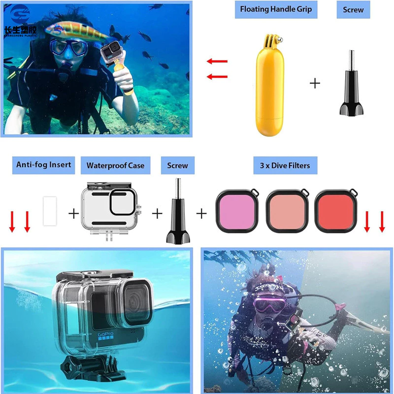 ชุดอุปกรณ์เสริมกล้องกีฬา 63 in 1 สำหรับ Gopro Xiaoyi Mountain Dog Lingmo insta360 thumbnail 4