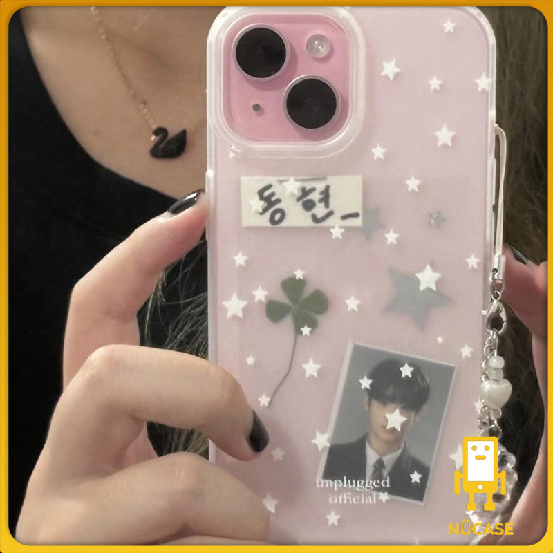 แฟชั่นเต็มหน้าจอดาวน่ารักโปร่งใสเคลือบนุ่ม เคส iPhone 11 13 16 17  14 12 15 Pro Max 7Plus 15 8 7 14 16 Plus XR XS X Max