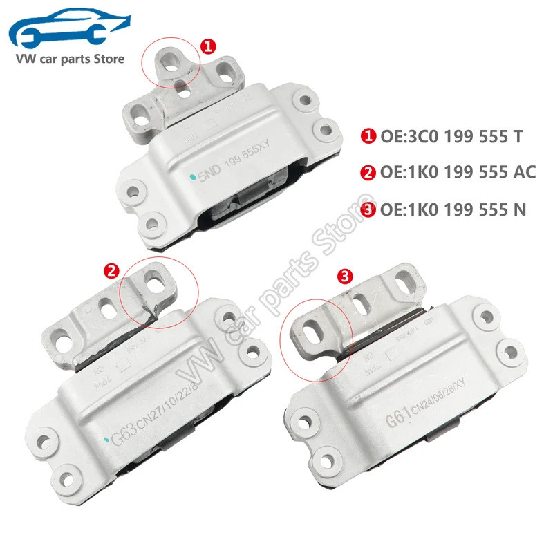3C0199555ที 1เค0199555เอซี 1เค0199555N ตัวยึดเกียร์เหมาะสําหรับ Audi A3 Volkswagen Golf Jetta Seattl