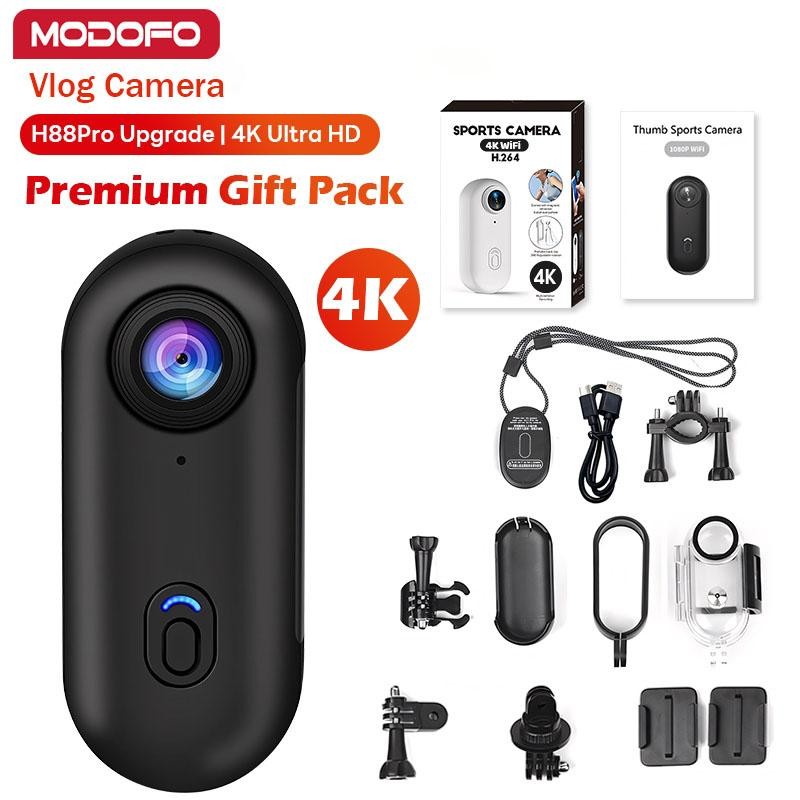 H88 pro 32GB FHD 4K Vlog Action Camera Mini Body Camera,Wearable Action Body Cam, Thumb Size Hands F