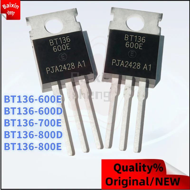 1-5PCS BT136-600E BT136-700E BT136-800D BT136-800E BT136-600D TO-220 BT136 600E 700E 800E 600D 800D 