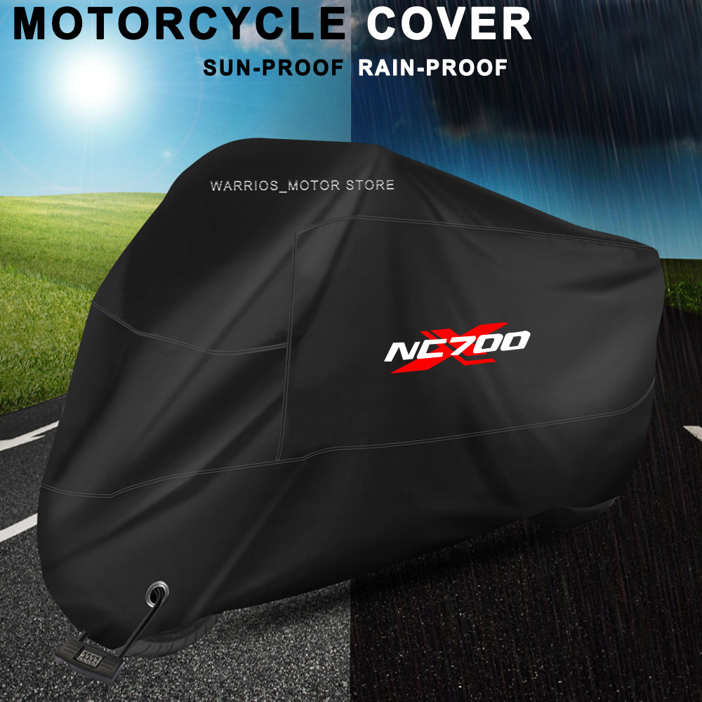 ฝาครอบรถจักรยานยนต์กันน้ํากลางแจ้งทุกฤดูกาลกันฝุ่น UV ป้องกัน Moto Rain Cover สําหรับ Honda NC700 NC