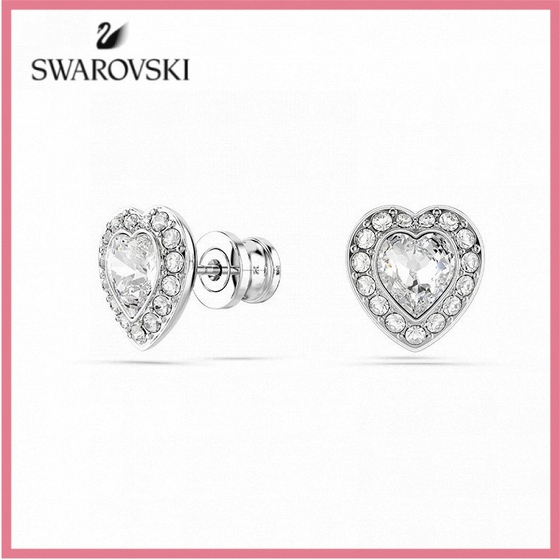 Swarovsi สร้อยคอเครื่องประดับหญิงต่างหูหัวใจแคปซูลของขวัญวันหยุด JHKN CXR7 JIZB