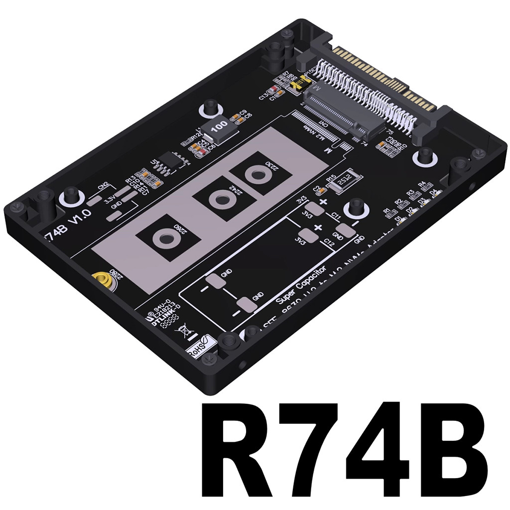 ADT-Link M.2 NVME M Key To U.2 PCI-E 5.0 / U.3 PCI-E 4.0 SSD Enclosure Case สําหรับ M.2 NVME 2230 / 