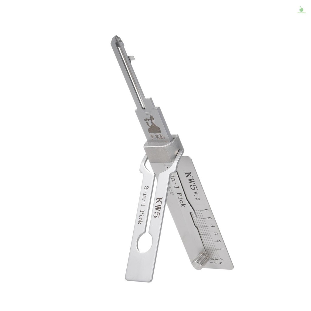 KW5 Lock Key Hook and Pick Set O-Ring Pick-up Kits สแตนเลส 2 In 1 ซ่อมบํารุงรักษาชุดเครื่องมือสําหรั