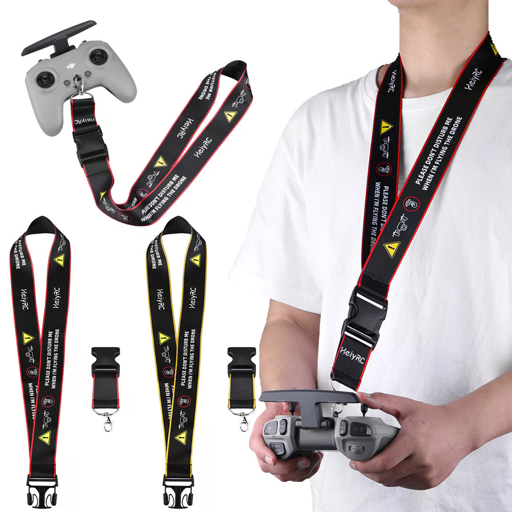 UAV รีโมทคอนโทรลคอ Lanyard สําหรับ DJI FPV รีโมทคอนโทรล 2 Phantom 3,4 Series สายคล้องคอแขวนสายรัดเข็