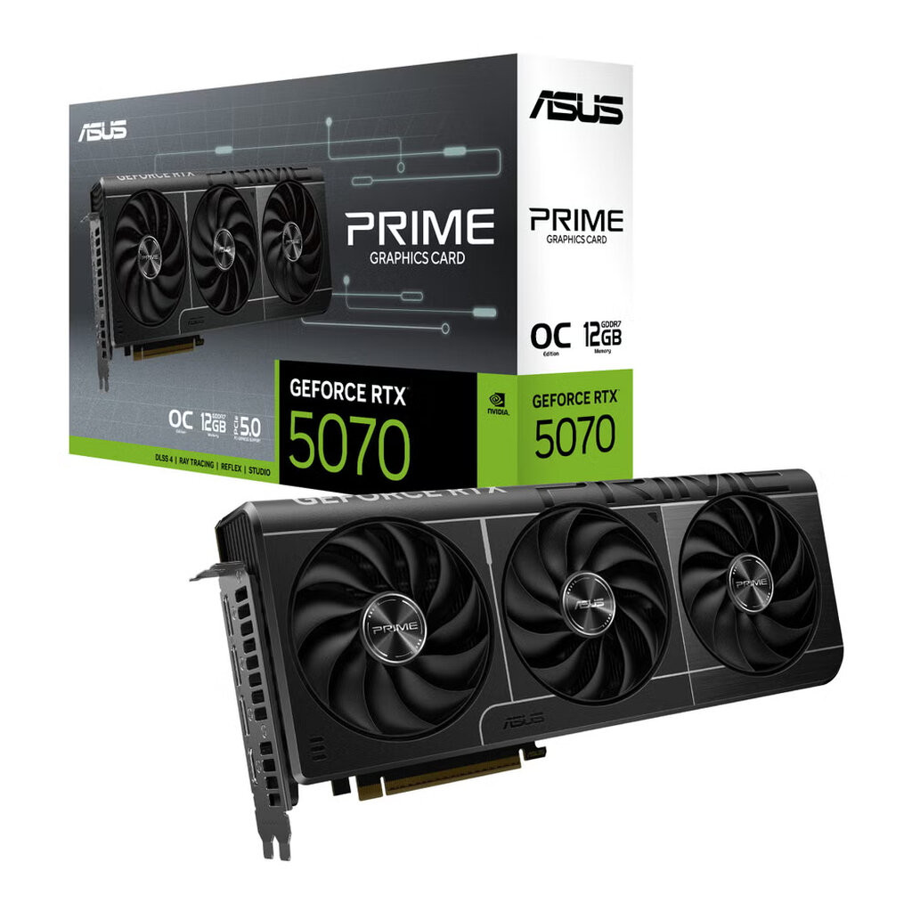 ASUS PRIME GeForce RTX 5070 12GB GDDR7 OC Edition (PRIME-RTX5070-O12G)