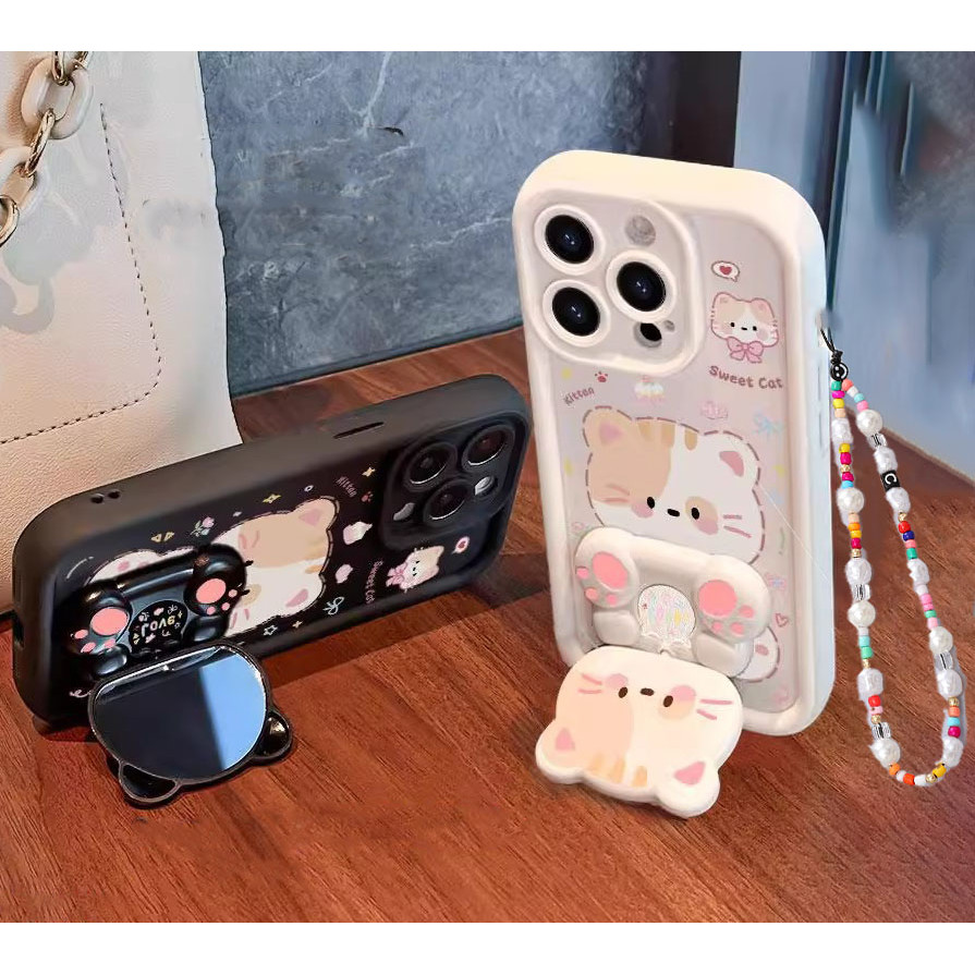 การ์ตูนกระจกสําหรับ OnePlus Ace 2 3v 5 Pro 10R 11R 8T/9R 11 12 Nord 2T 2 4 CE2 3 2V CE4/k12Plus 13T 