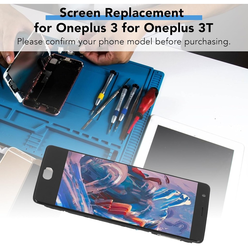 สําหรับ 3 สําหรับ 3T จอแสดงผล LCD Assembly สําหรับ 3 A3010 A3003 Touch Digitizer หน้าจอ Toolkits, ไม