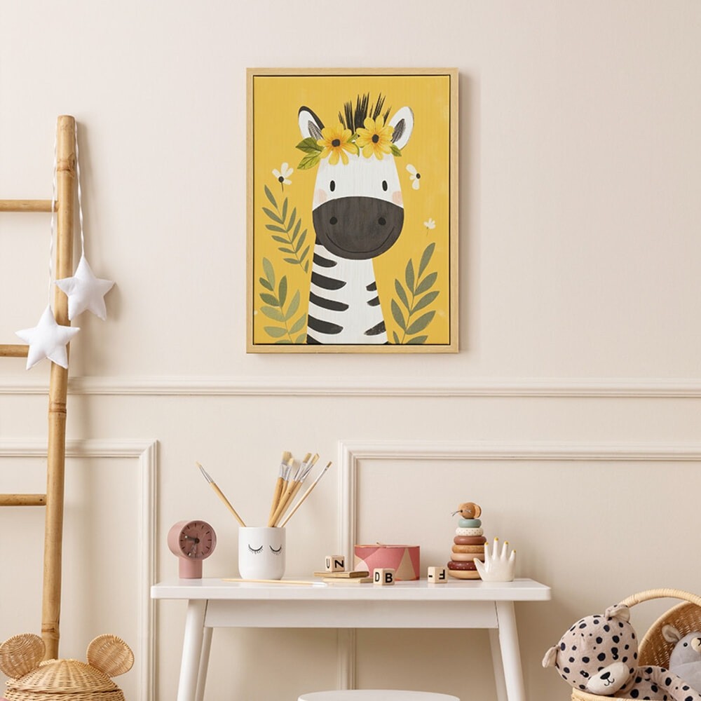 Lookpat_Mall COZY ภาพพิมพ์แคนวาสพร้อมกรอบรูป รุ่น Dream-04 ขนาด 30x40 ซม. รูปม้าลาย ยอดขายอันดับหนึ่