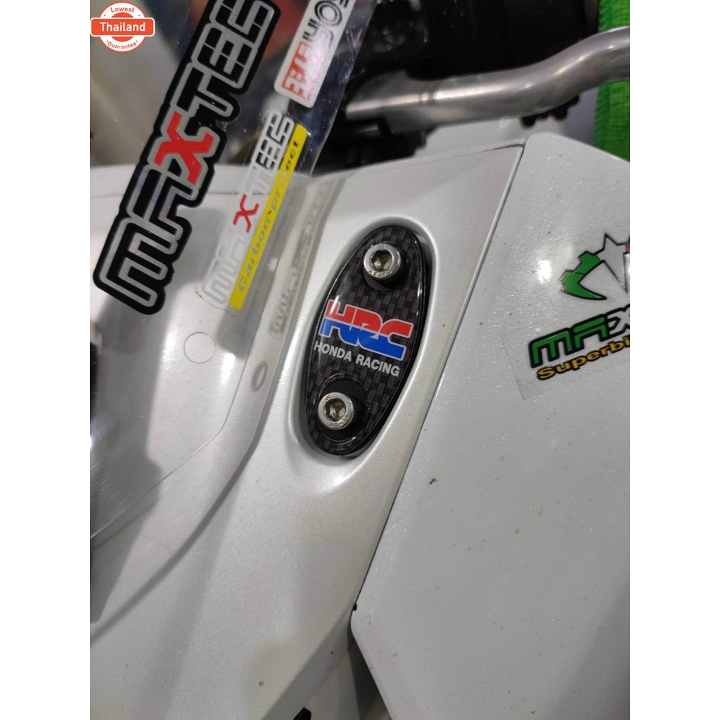 อุดกระจกแต่ง CBR500R , CBR650F , CBR650R สติกเกอร์คาอน HRC