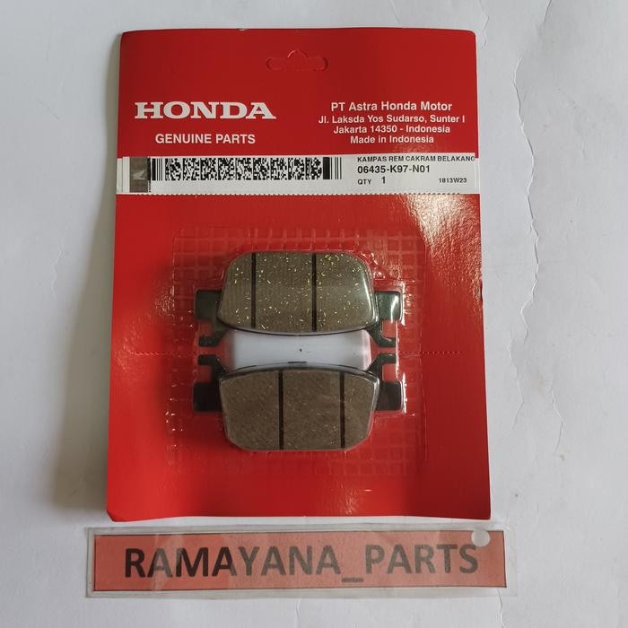 ชุดผ้าเบรค RR เบรค PCX 150 K97 PCX Hybrid 06435K97N01