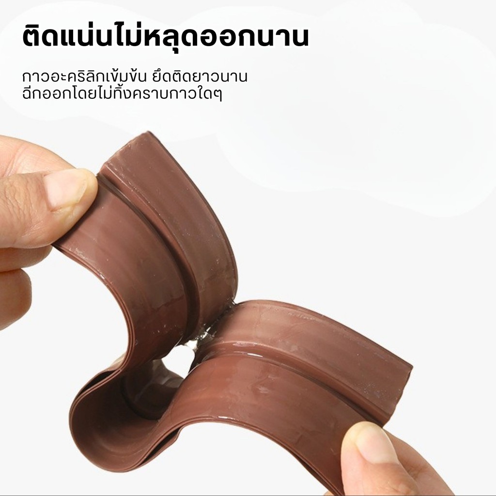 ที่ปิดช่องบานประตู แผ่นปิดผนึกสามชั้น คิ้วกั้นประตู ที่กั้นประตูกันฝุ่น กันแมลง ขอบประตูกันแอรออก ป้องกันเสียง กาวในตัว - รูปที่ 4