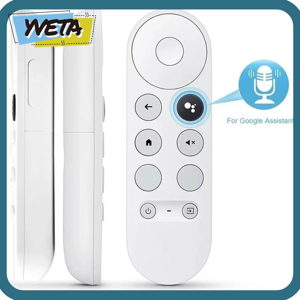 YVETA สําหรับ Google Chromecast Remote, 4K ใช้งานร่วมกับ Snow Color Replacement Voice Remote Control