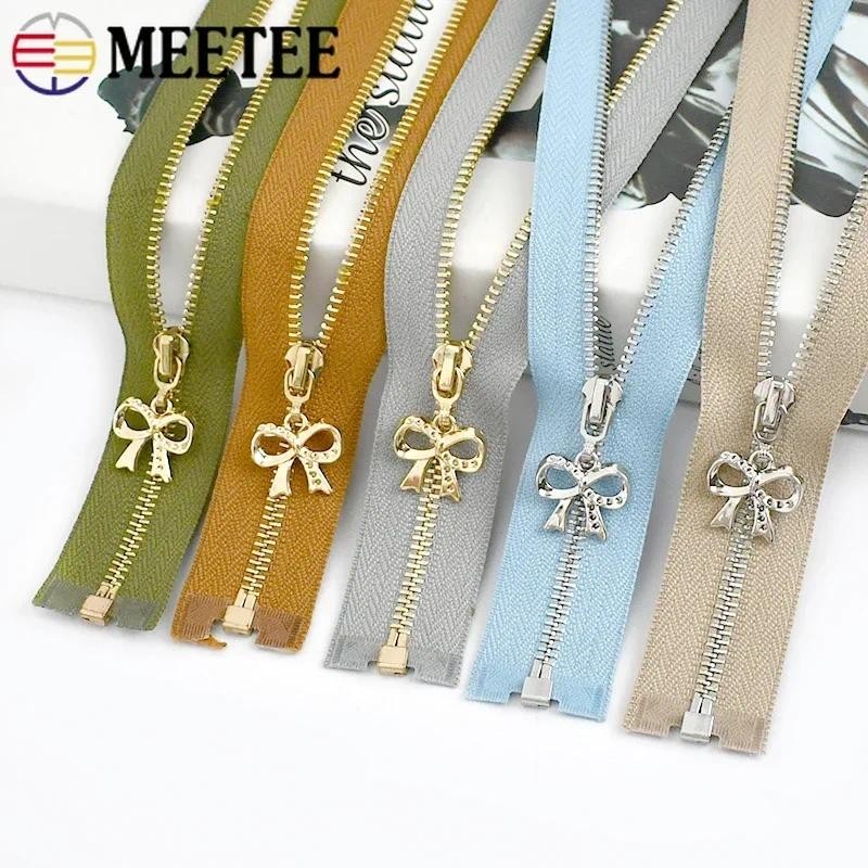 2 ชิ้น 3 # 15-70 ซม.ซิปโลหะกระเป๋าเสื้อผ้าเย็บซิปตกแต่งซิปชุดซ่อม DIY อุปกรณ์เสริม