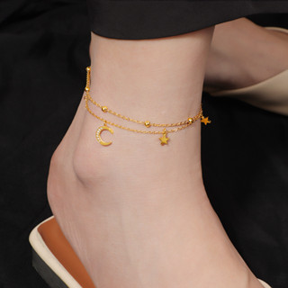 High-End Feeling Double-Layer Starสร้อยข้อเท้าหญิง2025 สไตล์…