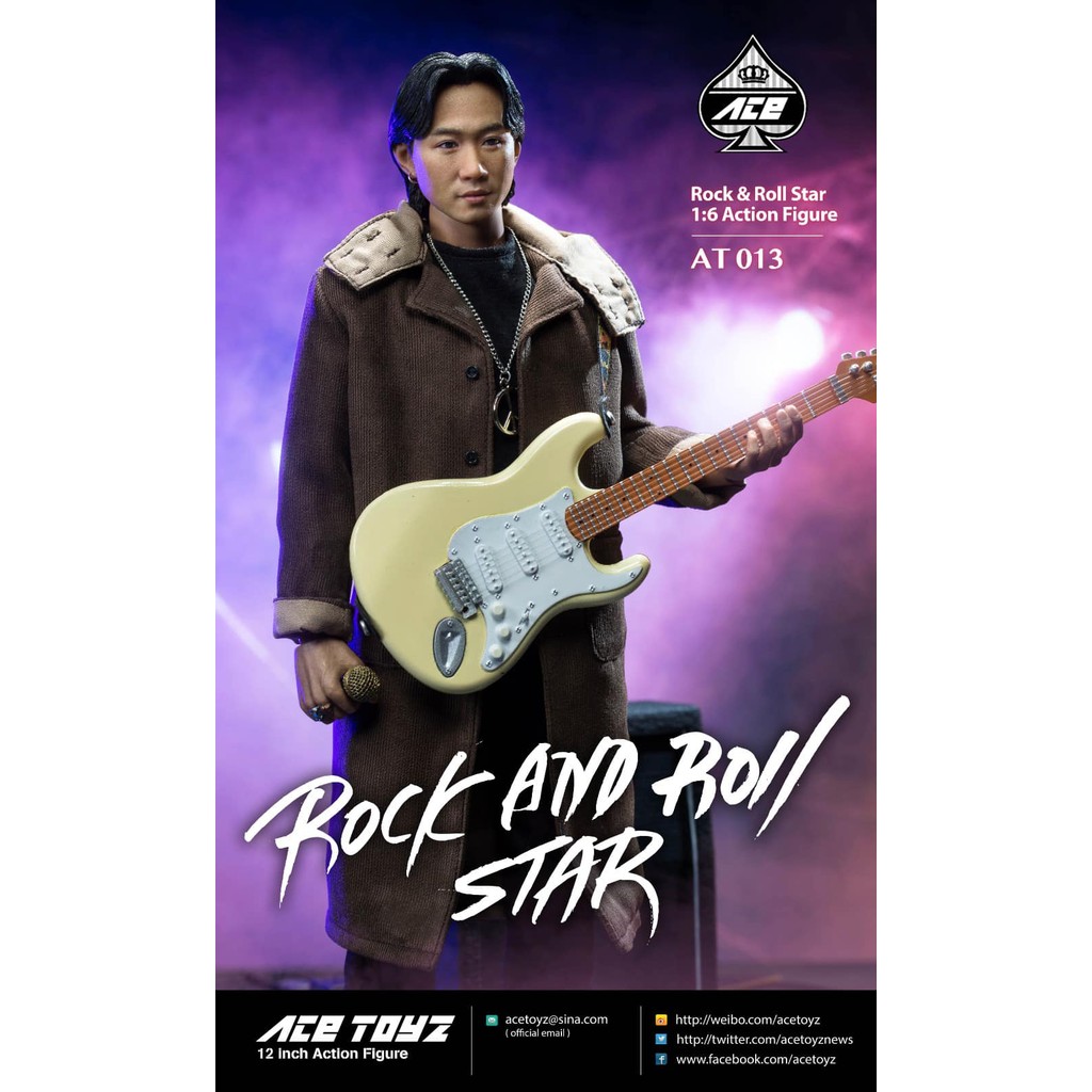 [Collection Boutique] Ready Stock Ace Toyz 1/6 Beyond Band AT013 Huang Jiaju Rock Song Star 2.0 Sold