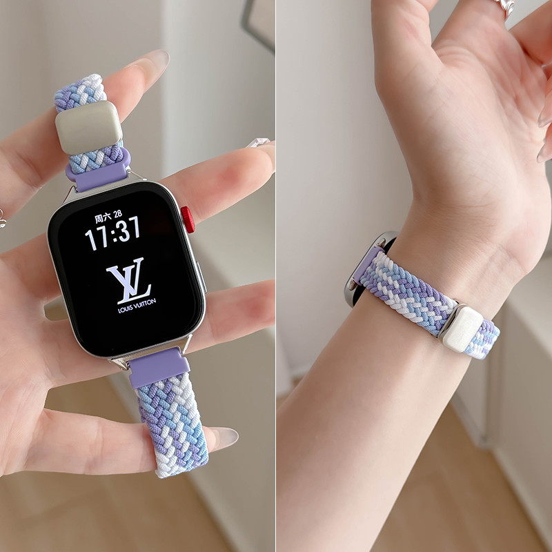 Huawei watch fit4 Slim Magnetic buckle สายทอไนลอนสําหรับ Huawei fit3 นุ่ม Breathable Skin friendly สายรัดทดแทนสร้อยข้อมือสําหรับ fit4pro อุปกรณ์เสริมสําหรับข้อมือขนาดเล็ก