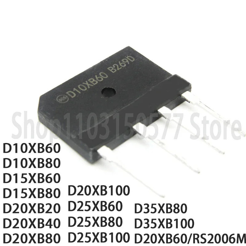 1-5PCS D10XB60 D10XB80 D15XB60 D15XB80 D20XB20 D20XB40 D20XB60/RS2006M D20XB80 D20XB100 D25XB60 D25X