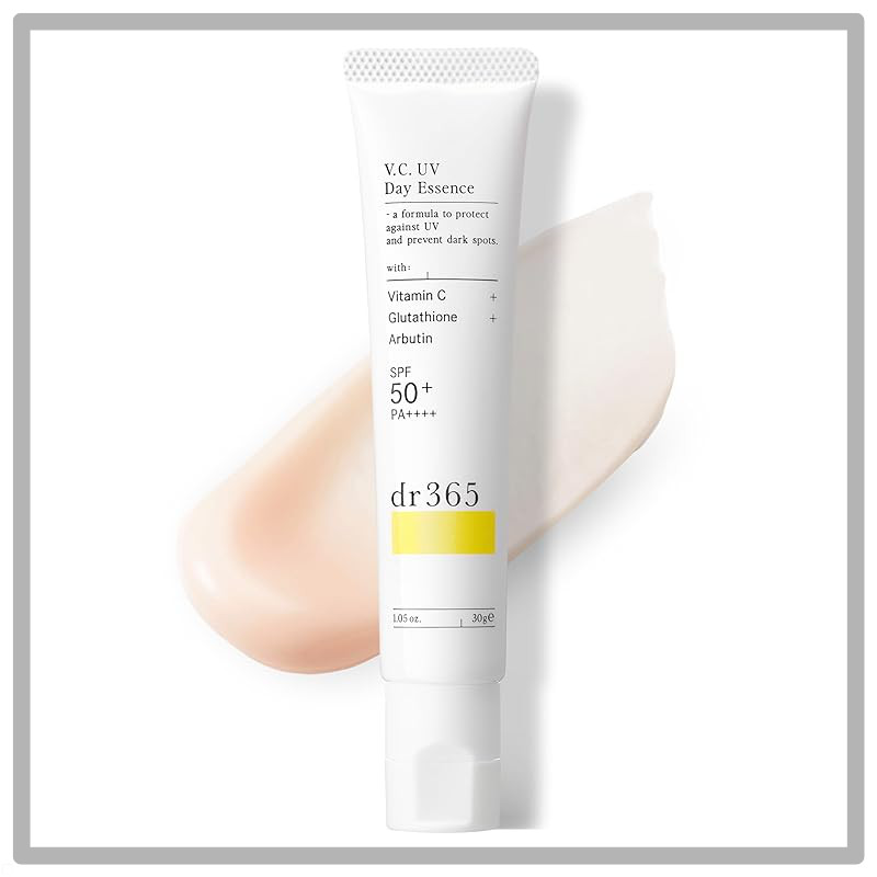 dr365 V.C. UV Day Essence Sunscreen Face Daytime Beauty Serum Waterproof UV Cream Vitamin C Glutathi