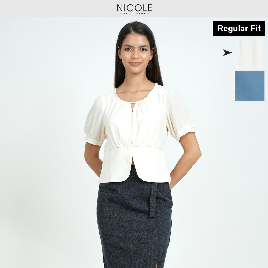 (เฉพาะ Blouse) เสื้อเบลาส์แขนสั้น Nicole Exclusives (NER6616B)