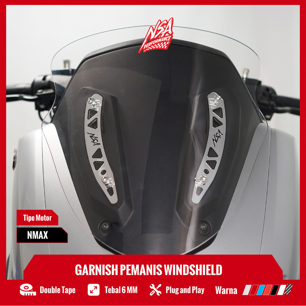 NSA Garnish กระจก NMAX ใหม่วงเล็บกระจก NMAX อุปกรณ์เสริม Yamaha NMAX NSA PERFORMANCE