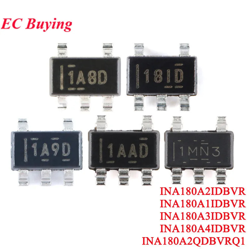 10 ชิ้น/1 ชิ้น INA180A1IDBVR INA180 INA180A1 INA180A 181D I8ID 18ID 1A8D 1A9D 1AAD 1MN3-23-5 ชิป IC-