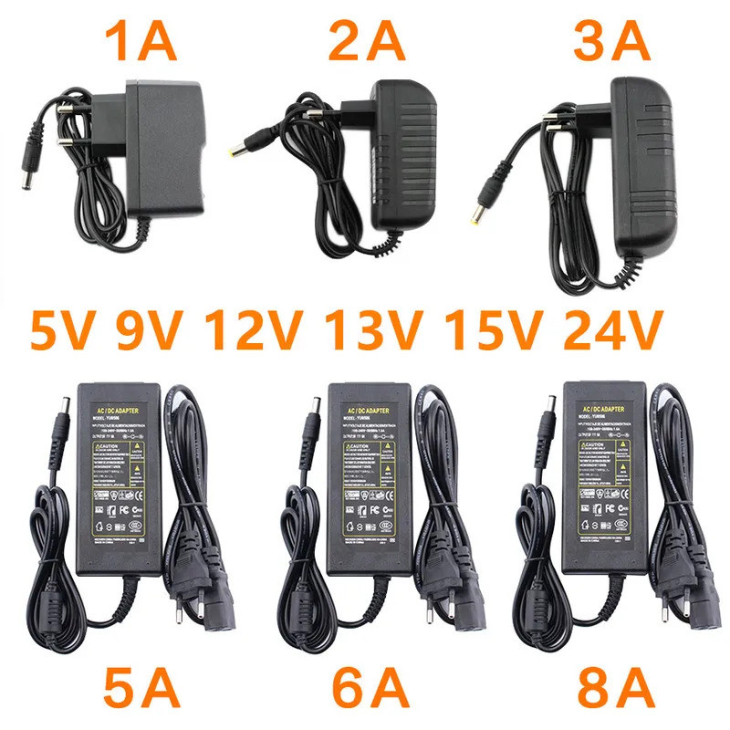 12V DC Universal Power Supply 12V 5V 6V 9V 10V 15V 24V 1A 2A 3A 5A 6A 8A Transformer AC 220V ถึง 12V