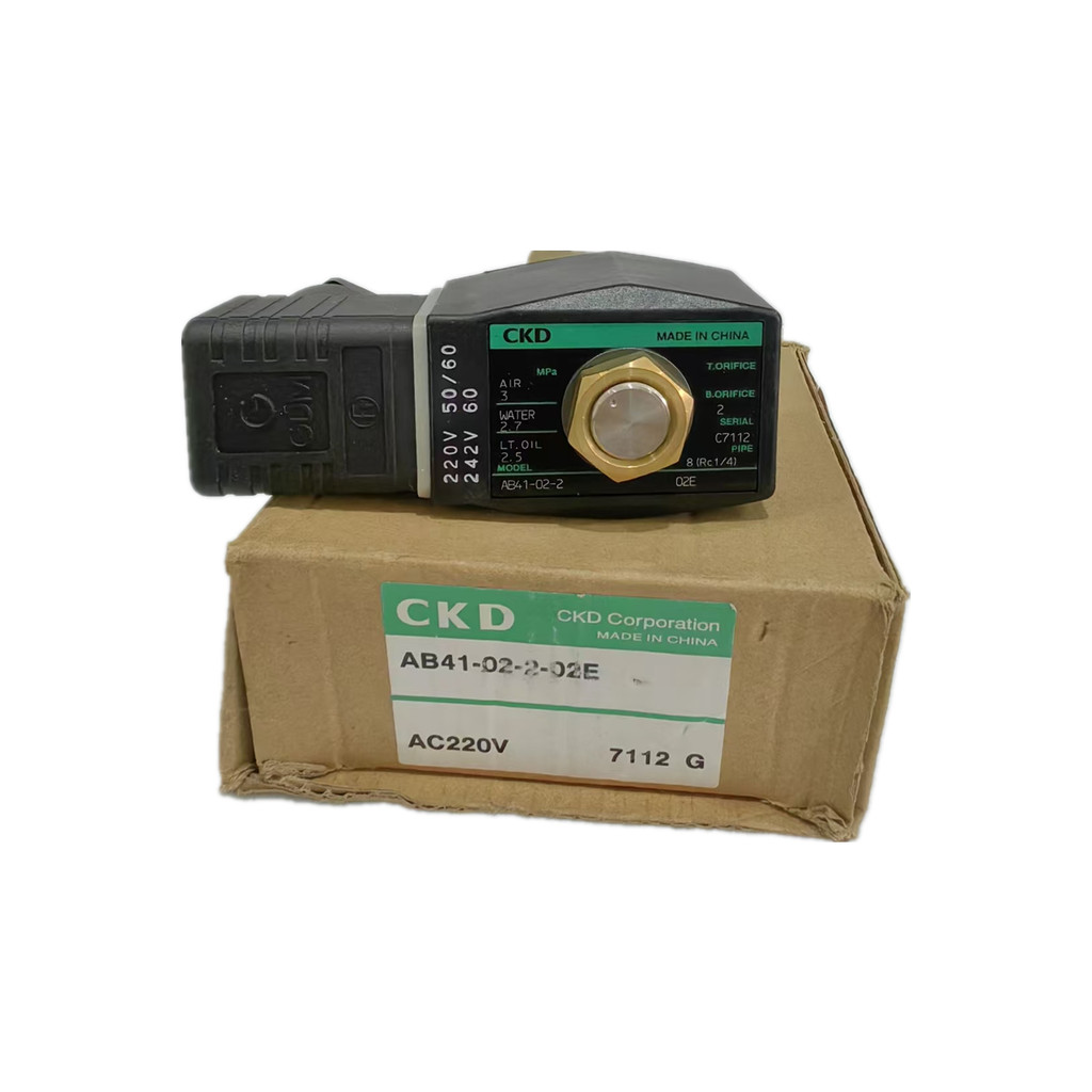 CKD โซลินอยด์วาล์ว AB41/AB31-02/03/04-2/3/4/5/6/7-02E/02H/02B วาล์วน้ําสองทาง