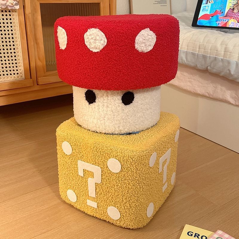 COD สตูลเห็ด เก้าอี้ ลูกเต๋าความคิดสร้างสรรค์สำหรับห้องนั่งเล่น สตูลวางเท้า - รูปที่ 5