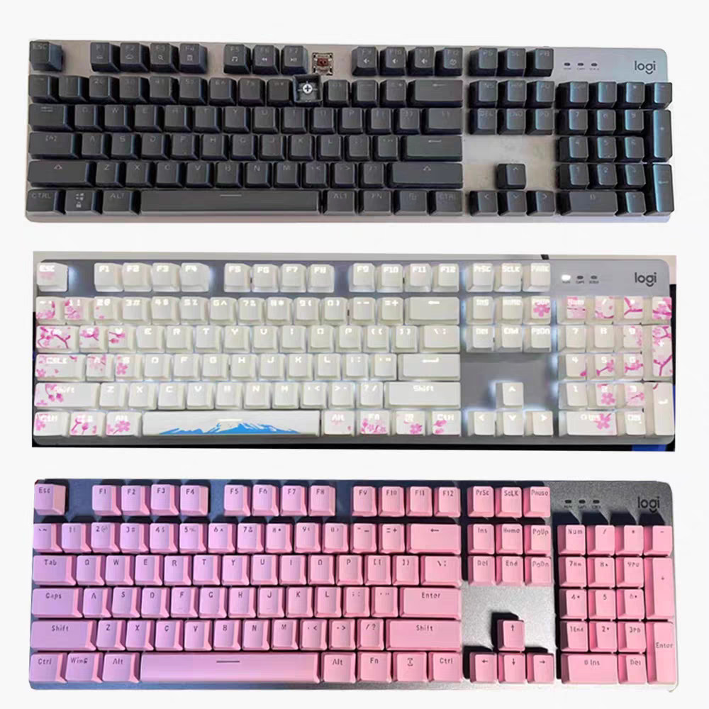 sa keycap keycap ใส เหมาะสําหรับ Logitech Logitech K845 Mechanical Keyboard Translucent Two-Color Ch
