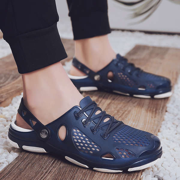 รองเท้าแตะทูโทน keto รองเท้า รองเท้าสวมหัวผู้ชายสำหรับฤดูร้อนรองเท้าแตะกันลื่นพื้นนิ่มสำหรับขับตกปลา