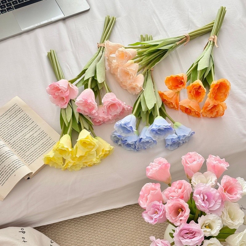 7 ชิ้น/ช่อดอกไม้ประดิษฐ์ Peony Platycodon ช่อดอกไม้ปลอมเจ้าสาวถือดอกไม้การถ่ายภาพ Props สํานักงานเดสก์ท็อปเครื่องประดับงานแต่งงานหน้าแรกตกแต่ง