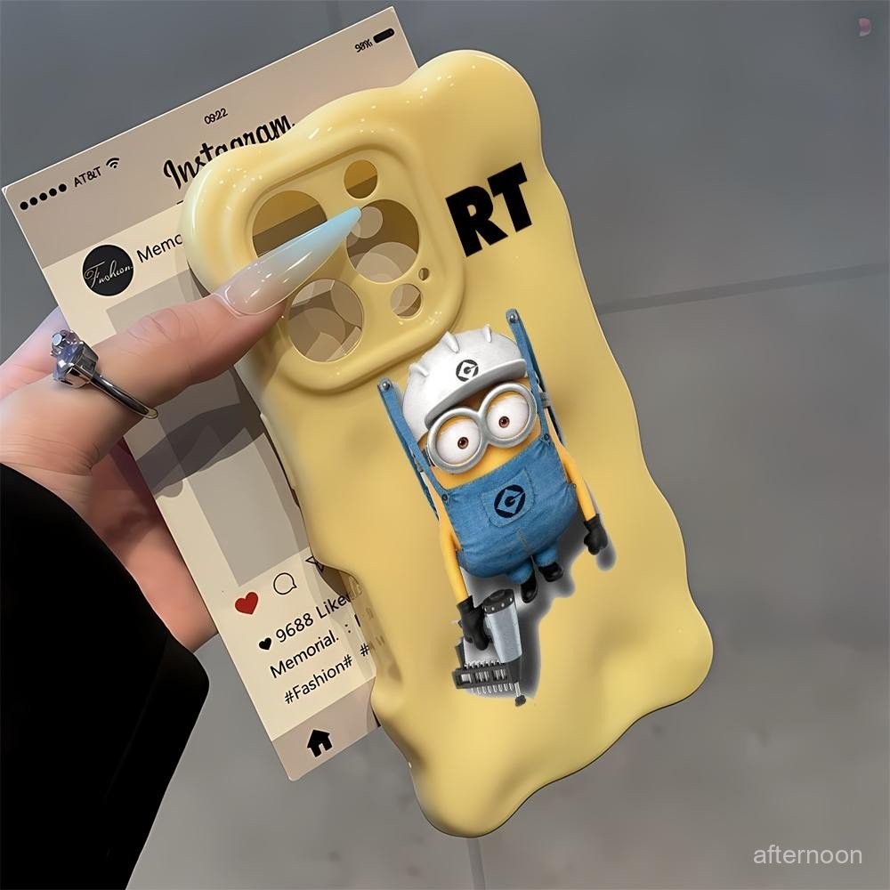 สําหรับiPhone 16 15 13 12 14 11 15PRO 13PRO 16PROMAX 14PROMAX 11PROMAX 14PLUS 15PLUS Minionซ่อมเคสโท