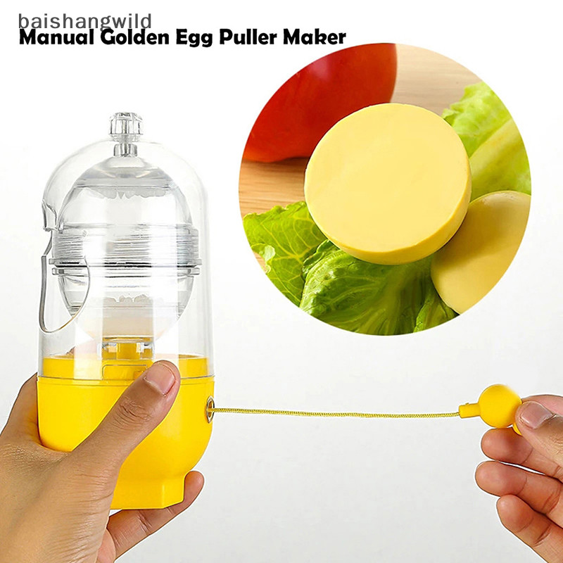 Bwth Egg Scrambler Shaker Whisk Hand Egg Maker Eggs Yolk White Mixer Kitchen Jelly