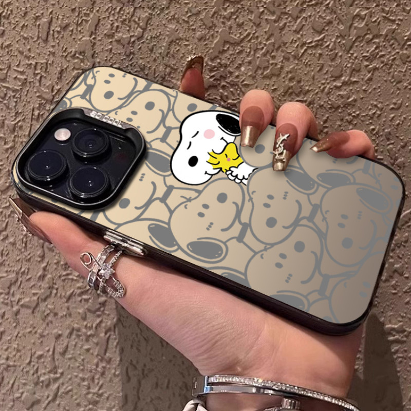เคสไอโฟน16 15 14 13 12 11 Pro Max Case น่ารัก Snoopy full screen กันกระแทก Hard Compatible เคส iPhone 16PM,16Plus,X/XS, XR,7+,8Plus