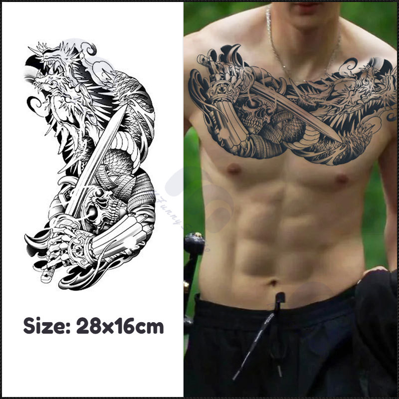 【MF Magic Tattoo】คีลแคลช สติ๊กเกอร์รอยสักชั่วคราวกันน้ําติดทนนาน 15 วัน