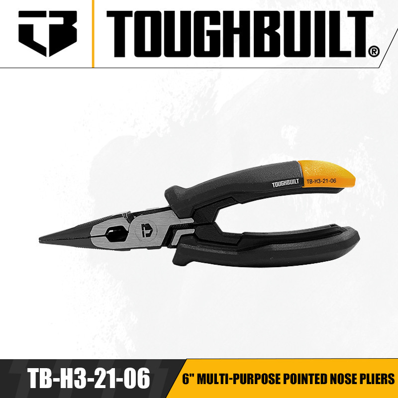 Toughbuilt TB-H3-21-06 6"เครื่องมือคีมปากแหลมอเนกประสงค์