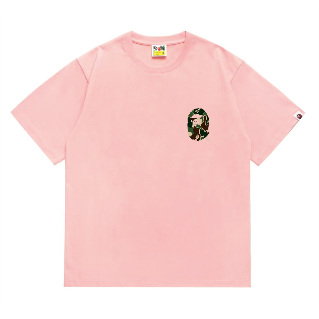 เบ๊บ- เสื้อยืดลําลองทรงหลวมแฟชั่นแขนสั้นสําหรับผู้ชายและผู้หญิง