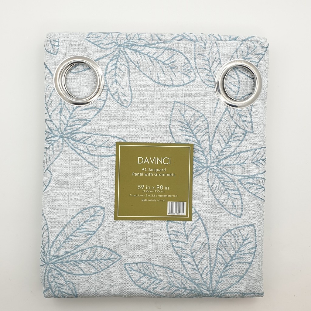 GlobalHouse ผ้าม่านประตู รุ่น DM-JC197-4D ขนาด 150x250 ซม.สีฟ้า สินค้าของแท้คุณภาพดี