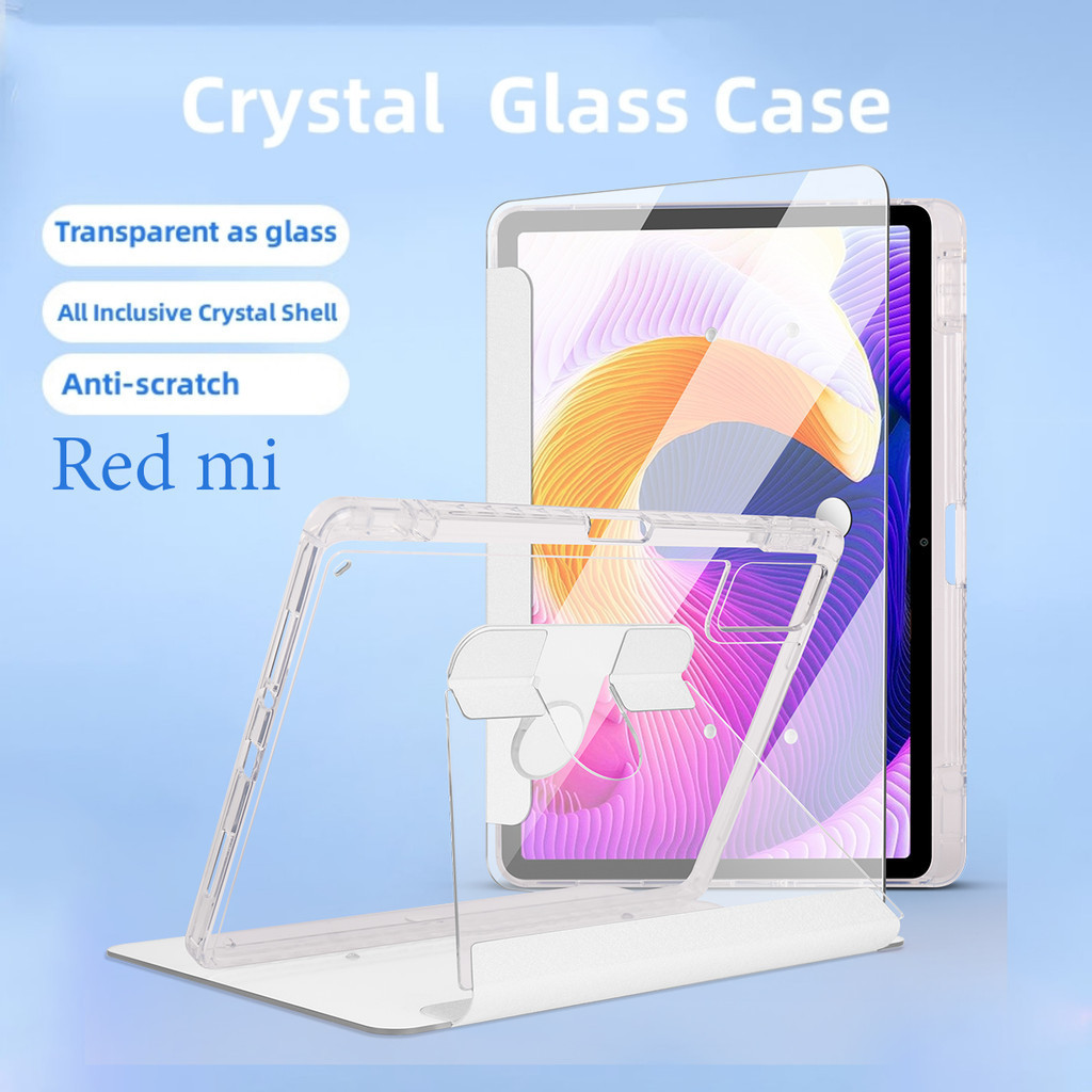 Crystal Glass case【Ready Stocks】Xiaomi Redmi Pad SE  สเปค 6+128G 8+256G หน้าจอถนอมสายตา 11 นิ้ว รับป