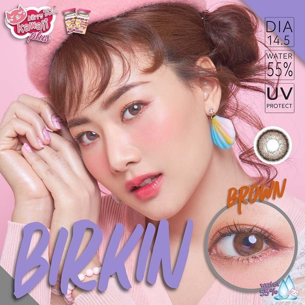 คอนแทคเลนส์(กลาง)🔥Birkin🔥(Kitty Kawaii) สี : Brown รายเดือน มีค่าสายตา รูปที่ 7