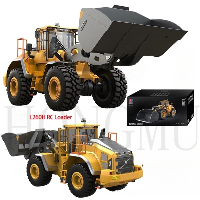 L260h RC Loader 1/16 Double E E592 ไฟฟ้า Loader รีโมทคอนโทรลรถเสียง Rotaion Light ของเล่นเด็กรถบรรทุกก่อสร้าง TH23665