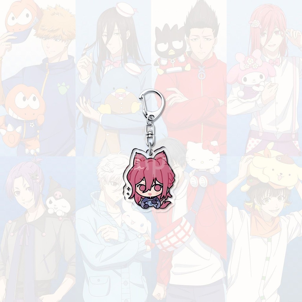 พวงกุญแจ, สแตนดี้, ภาพวาดแก้วล็อคสีฟ้า Itoshi Rin Nagi Seishiro อะนิเมะน่ารักตกแต่งโต๊ะศึกษา