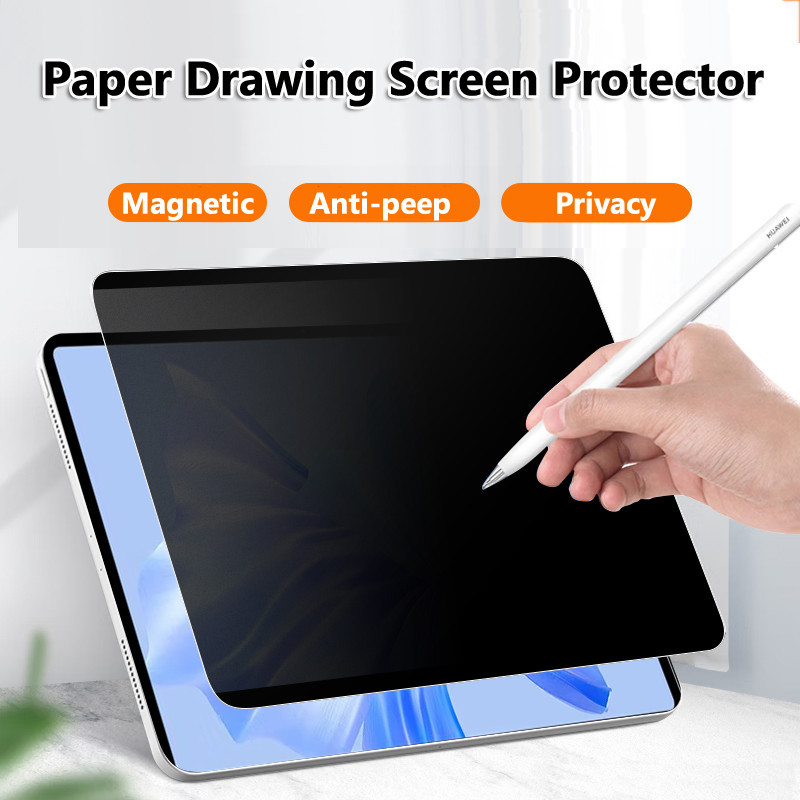 Anti-Peep Magnetic Screen Protector กระดาษ Flim Like Writing สําหรับ Honor Pad 9 12.1 นิ้ว 9 Pro 12.